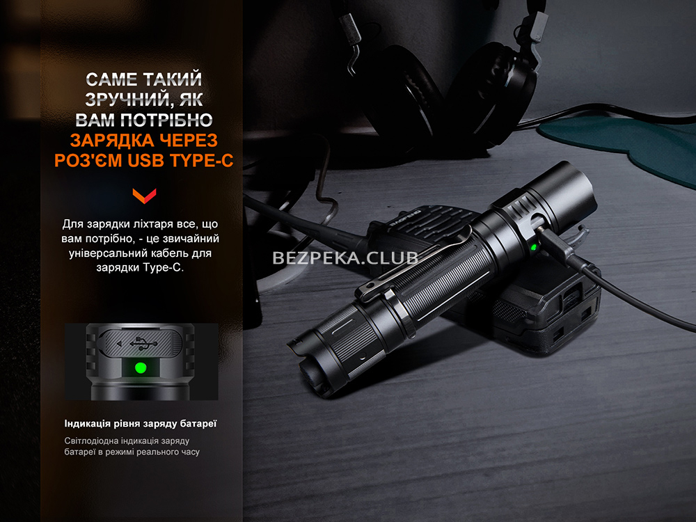 Fenix PD35R tactical flashlight with 6 modes and a strobe - Image 9