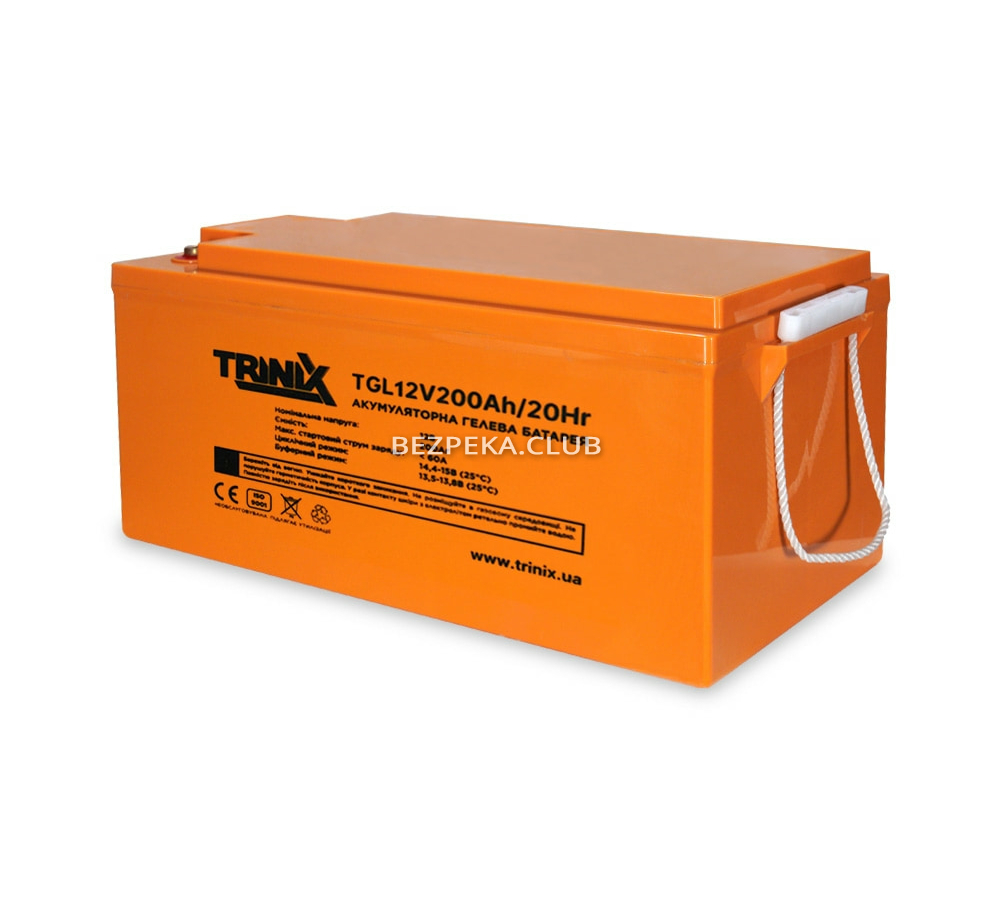 TRINIX TGL12V200Ah/20Hr GEL Super Charge Battery - Image 1