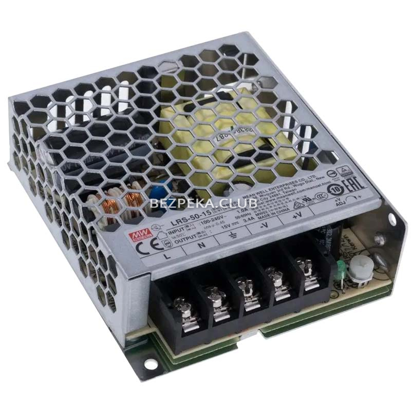 Mean Well LRS-50-15 power supply unit - Image 1