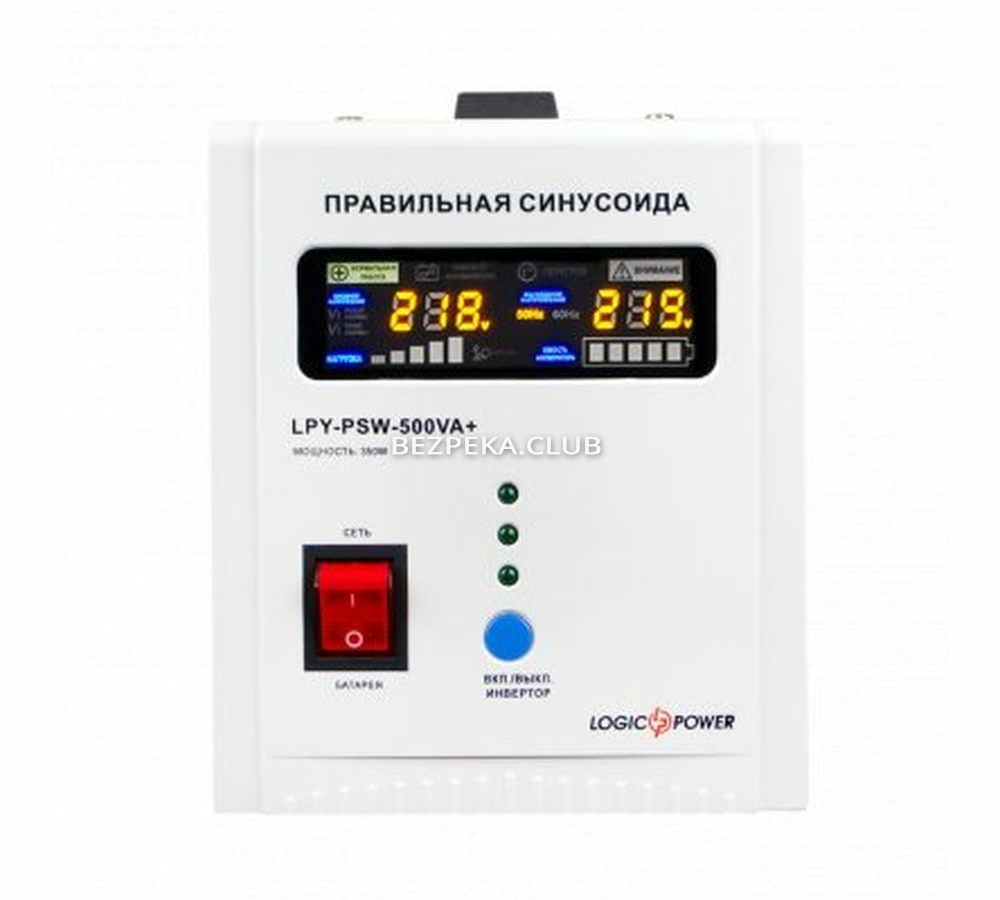 Logicpower LPY-PSW-800 VA/560 W uninterruptible power supply with external battery connection - Image 2