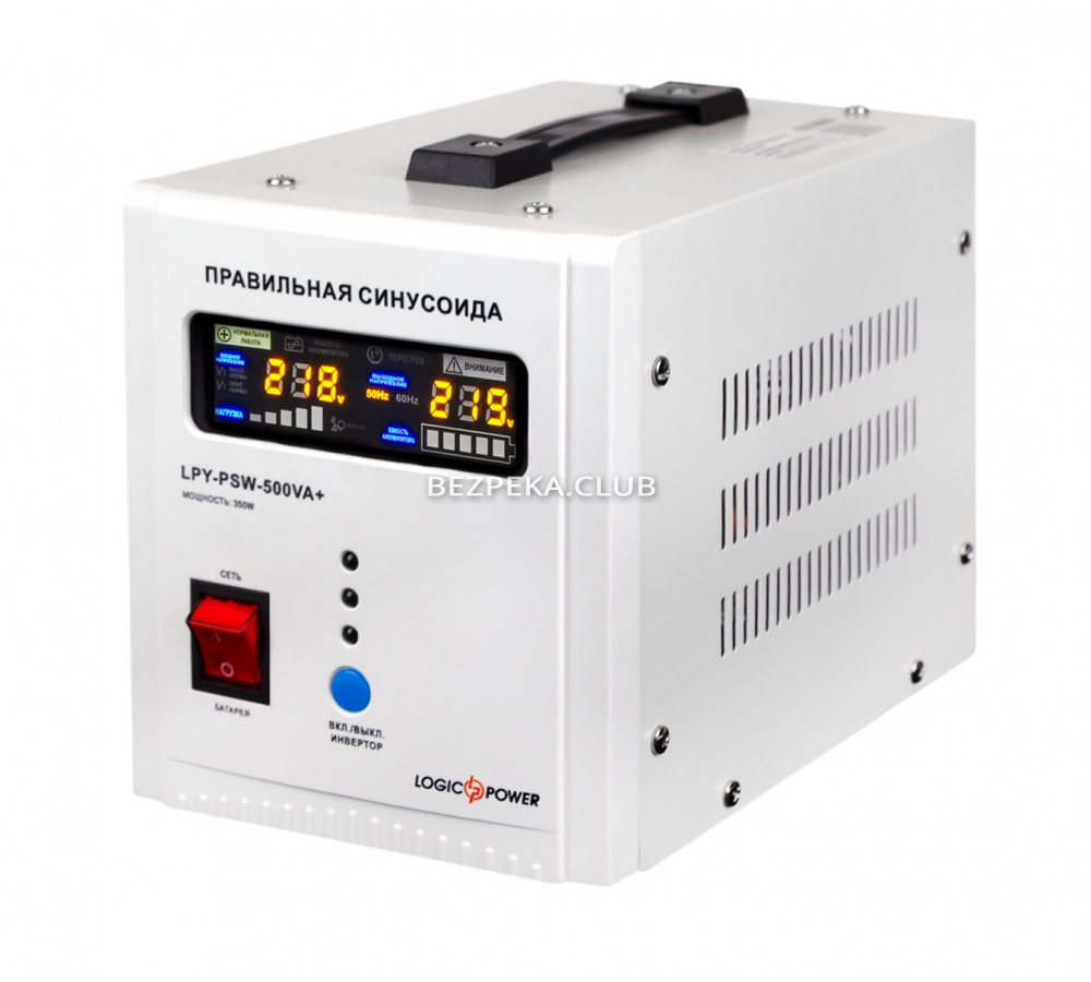 Logicpower LPY-PSW-800 VA/560 W uninterruptible power supply with external battery connection - Image 1