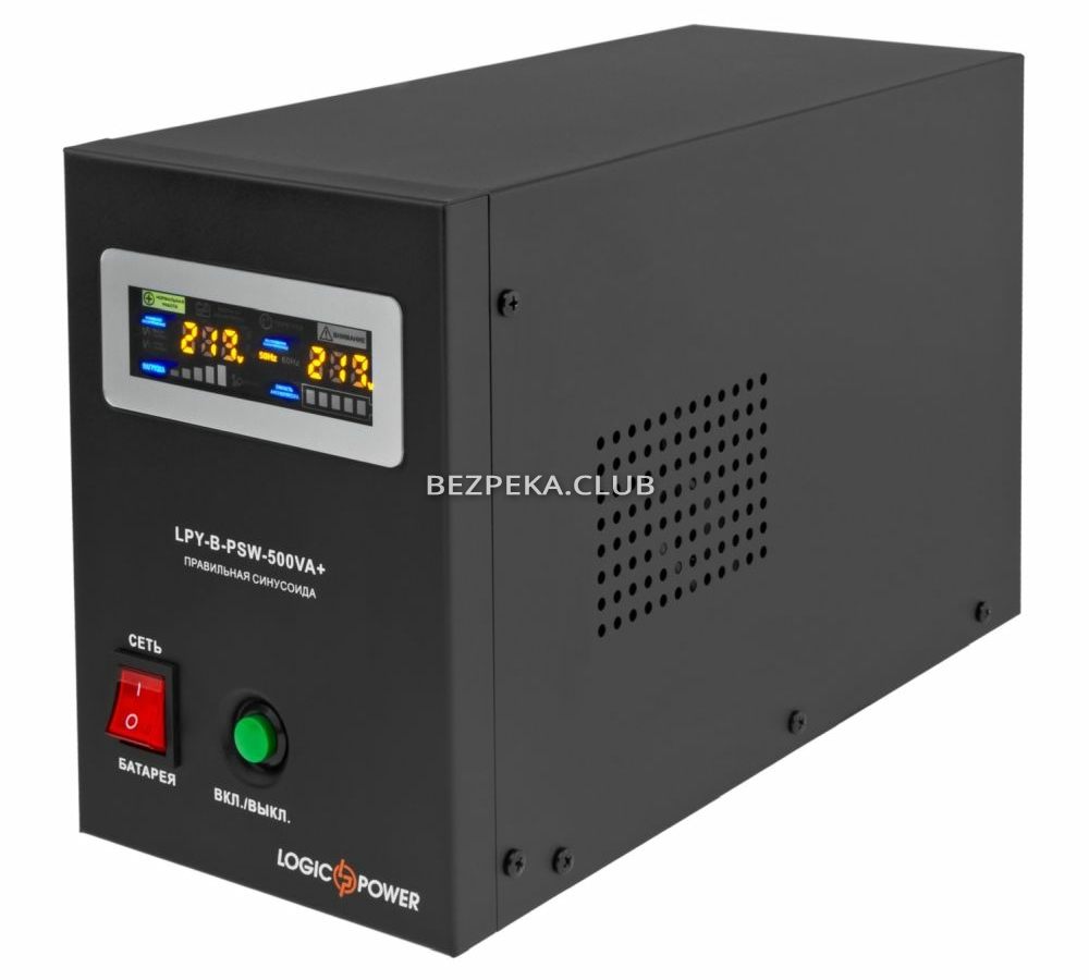 Logicpower LPY-B-PSW-500 VA/350 W uninterruptible power supply with external battery connection - Image 1