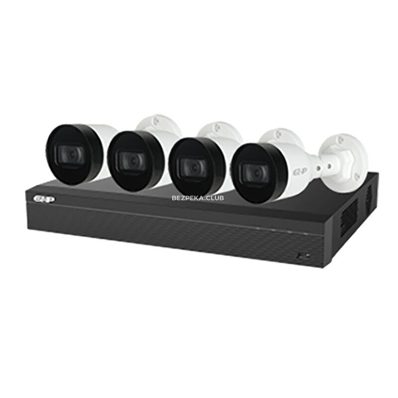 Комплект видеонаблюдения Dahua EZIP-KIT/NVR1B04HC-4P/E/4-B1B20 - Фото 1
