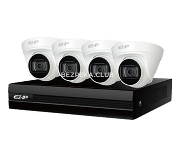 Комплект видеонаблюдения Dahua EZIP-KIT/NVR1B04HC-4P/E/4-T1B20 - Фото 1