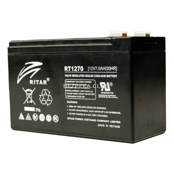 Джерело живлення/Акумулятори Акумуляторна батарея Ritar RT1270 свинцево-кислотна