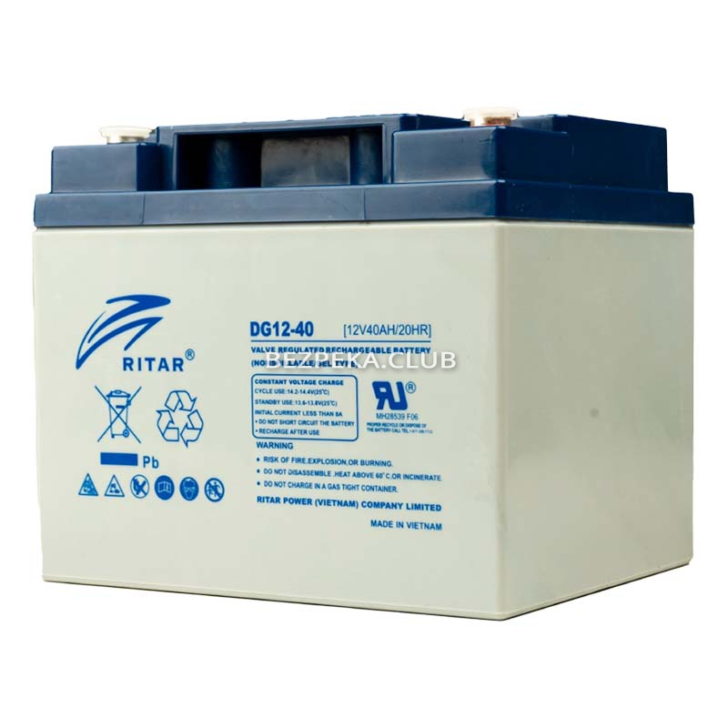 Акумуляторна батарея Ritar DG12-40 гелева - Зображення 1