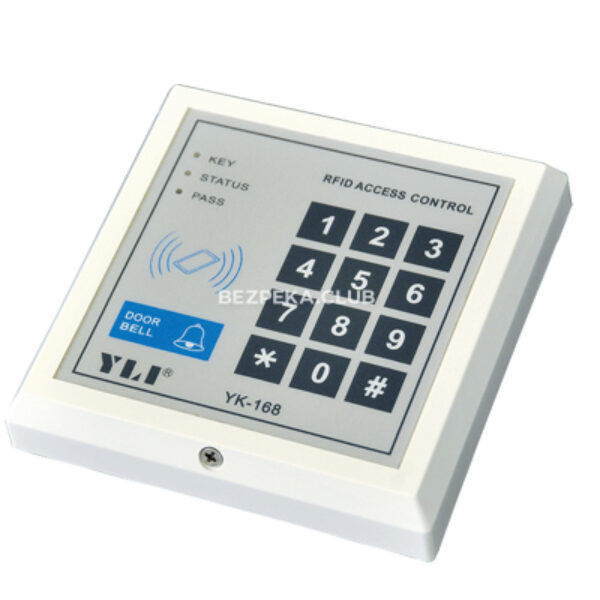 Системы контроля доступа (СКУД)/Кодовая клавиатура Кодовая клавиатура Yli Electronic YK-168 со встроенным считывателем карт/брелоков