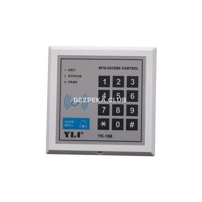 Кодова клавіатура Yli Electronic YK-168 з вбудованим зчитувачем карт/брелоків - Зображення 2
