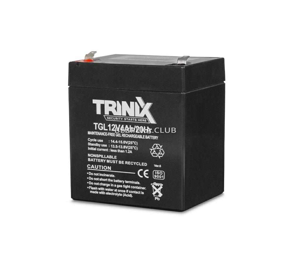 Акумуляторна батарея Trinix TGL12V4Ah гелева - Зображення 1