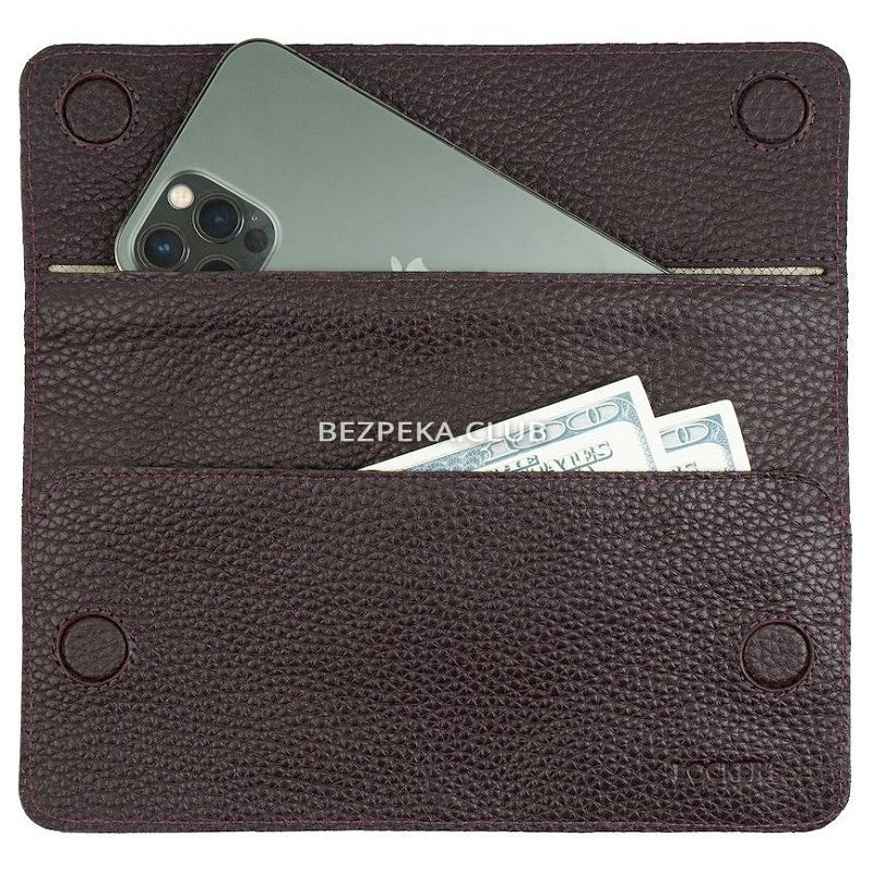 Phone signal blocker case made of leather flotar LOCKER's LP6F-Bordo - Image 4
