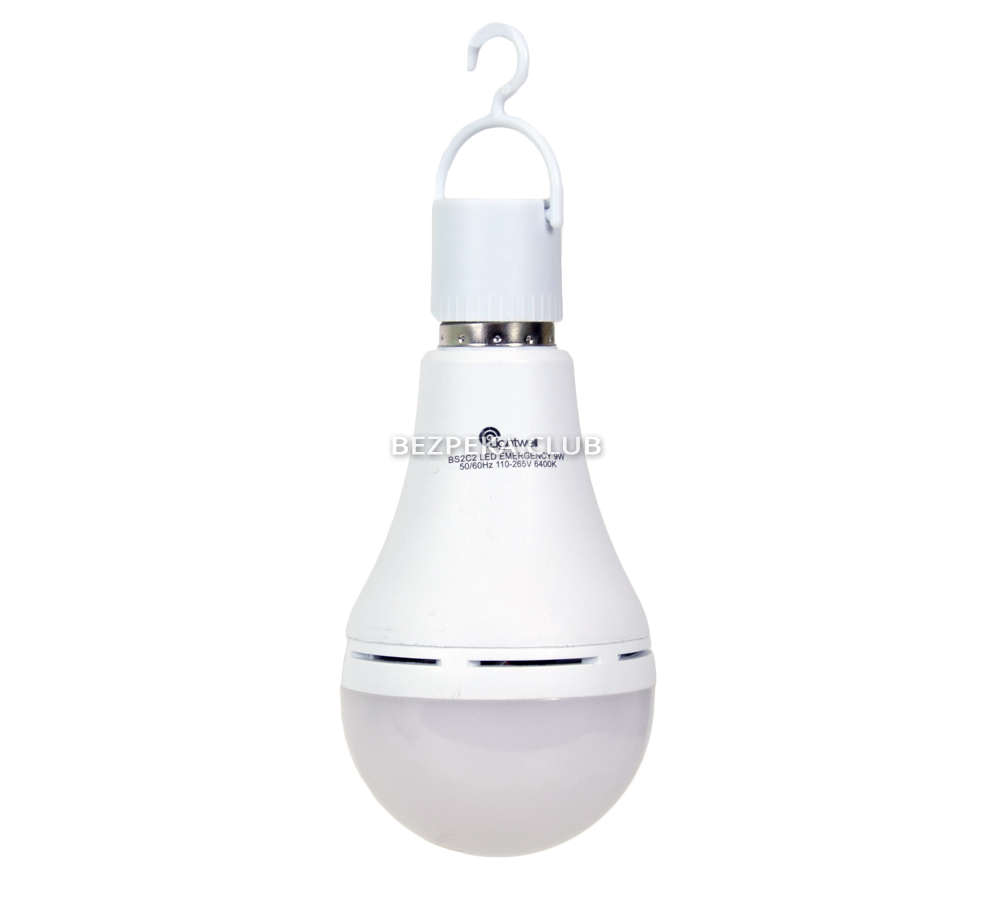 LED Lightwell BS2C2 9 W E27 lamp with built-in battery - Image 1