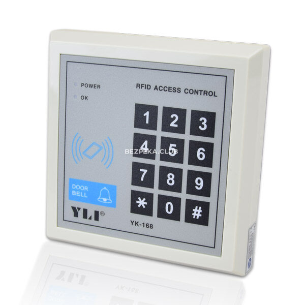 Системи контролю доступу/Кодові клавіатури Кодова клавіатура Yli Electronic YK-168N з вбудованим зчитувачем карт/брелоків