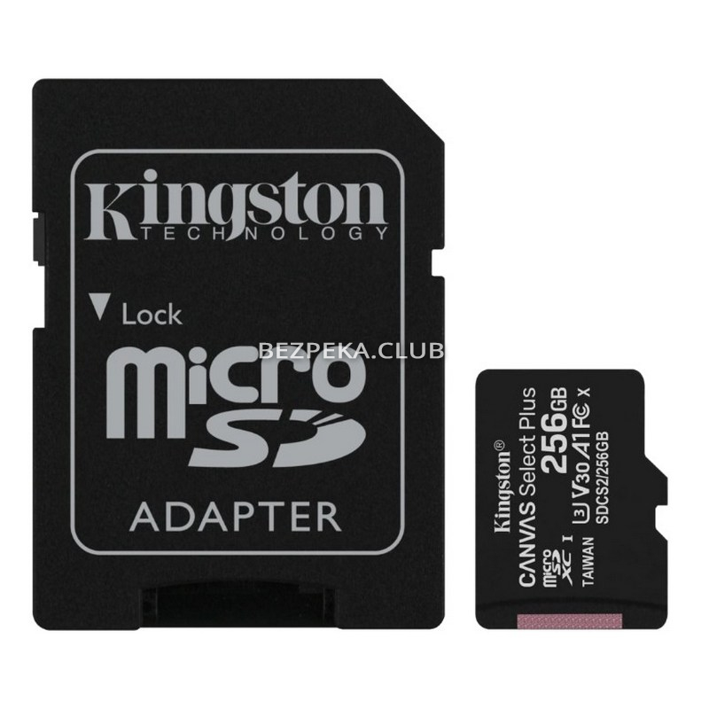 Kingston 256GB microSDXC memory card - Image 1