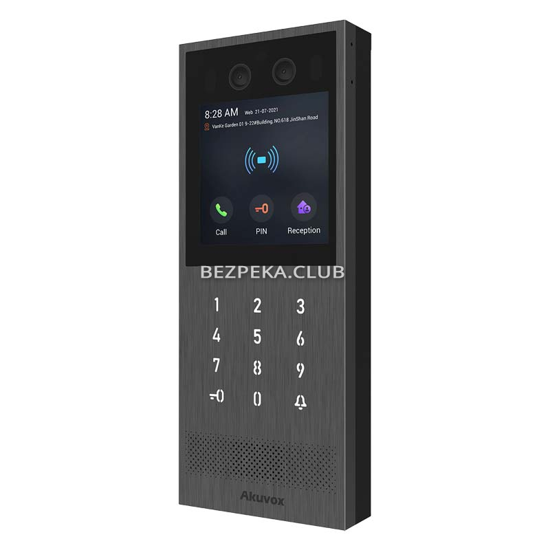 IP-панель вызова Akuvox X912S с биометрическим терминалом, NFC, Bluetooth и считывателем - Фото 3
