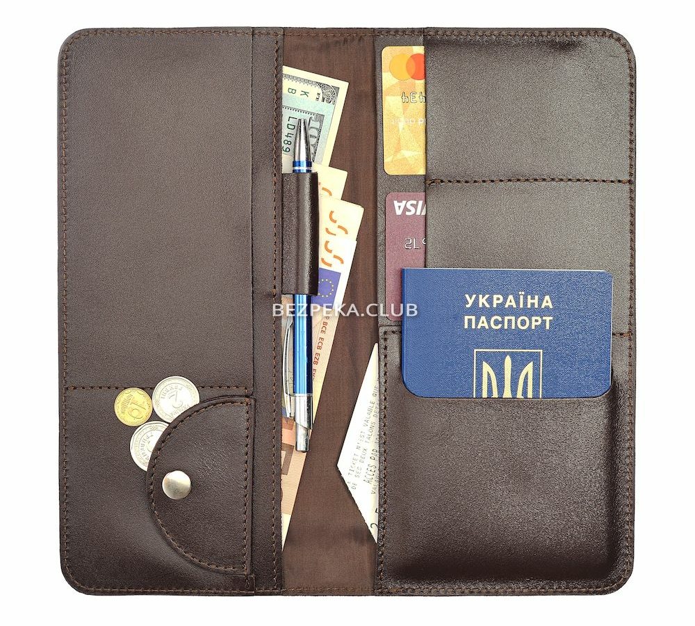 LOCKER's LT-Brown travel document organizer with RFID protection - Image 3