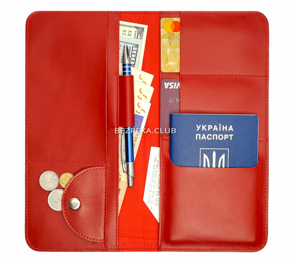 Travel organizer for documents with RFID protection LOCKER's LT-Red - Image 3