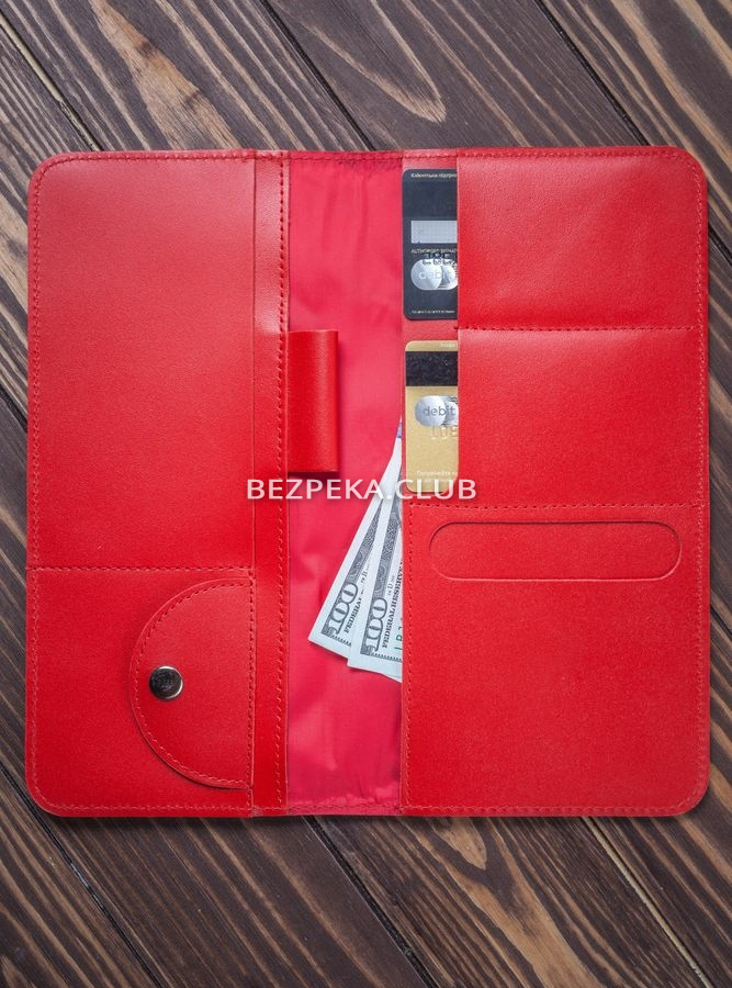 Travel organizer for documents with RFID protection LOCKER's LT-Red - Image 10