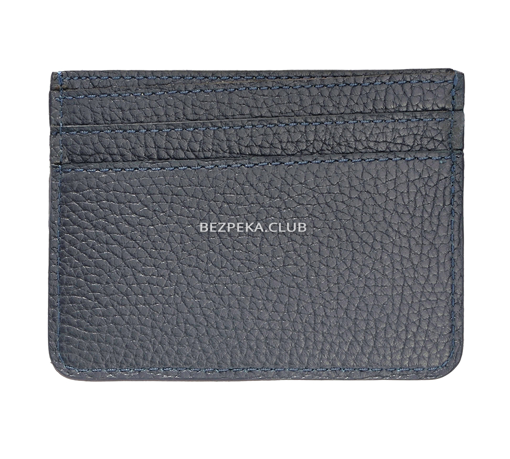 Leather cardholder with RFID protection for 7 compartments LOCKER's LH2-Blue - Image 2