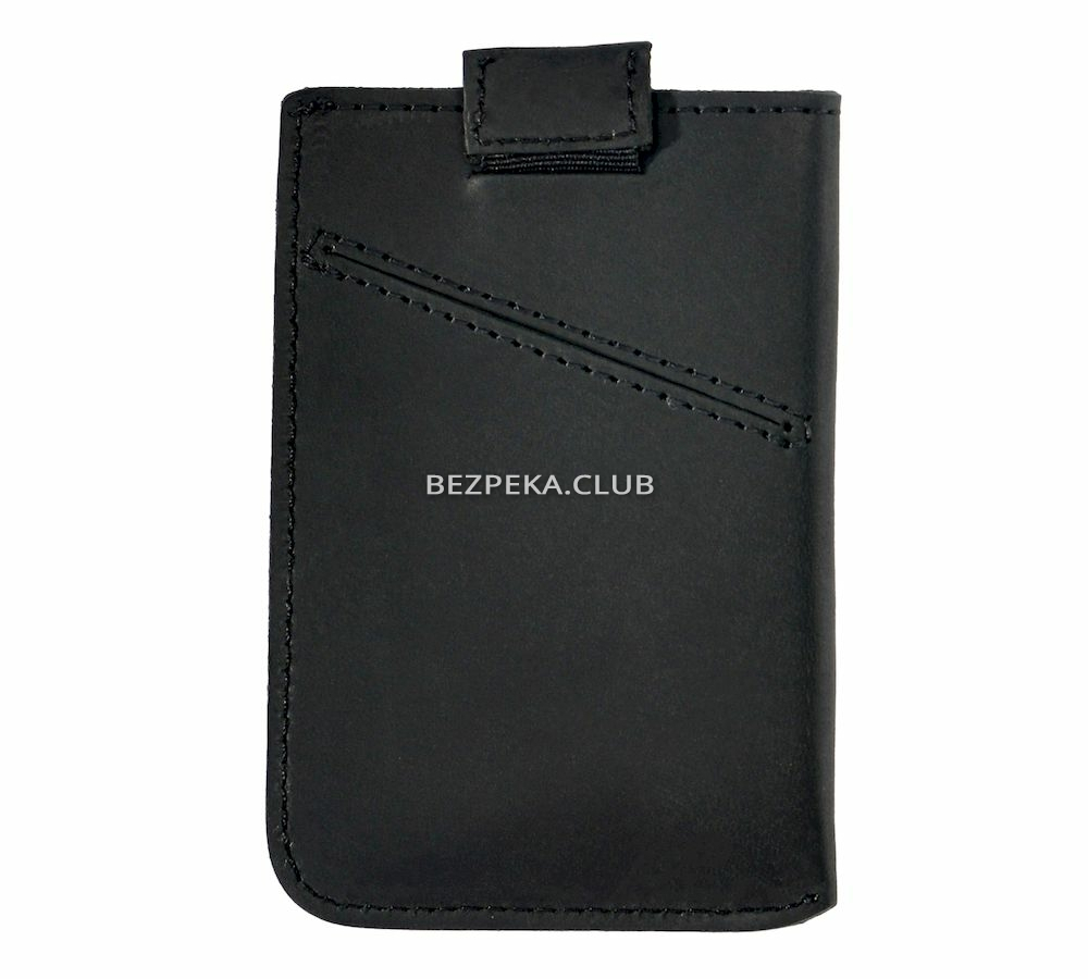 Leather cardholder with RFID protection LOCKER's LH3-Black - Image 2