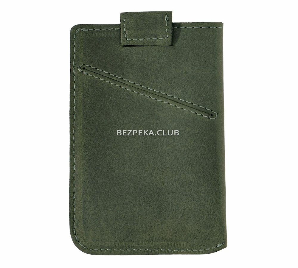 Leather card holder with RFID protection LOCKER's LH3-Green - Image 2