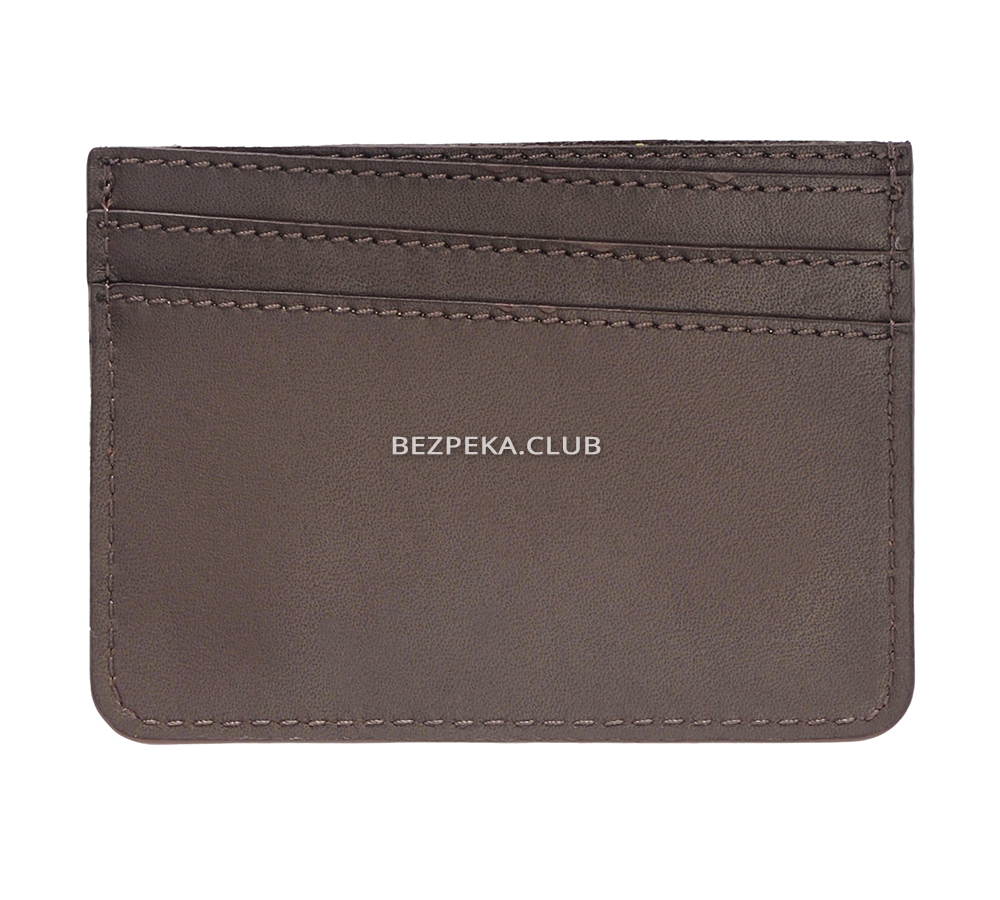 Leather card holder with RFID protection for 7 compartments LOCKER's LH2-Brown - Image 2