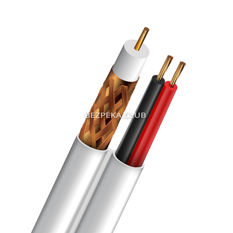Коаксіальний кабель Trinix SL-59+2*0.44 CU 0.8 мм Indoor 305 м мідь - Зображення 1
