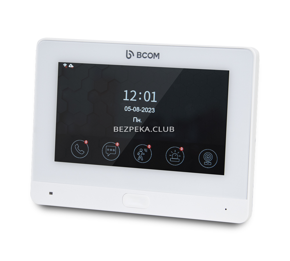 Wi-Fi video intercom BCOM BD-760FHD/T White with Tuya Smart support - Image 1