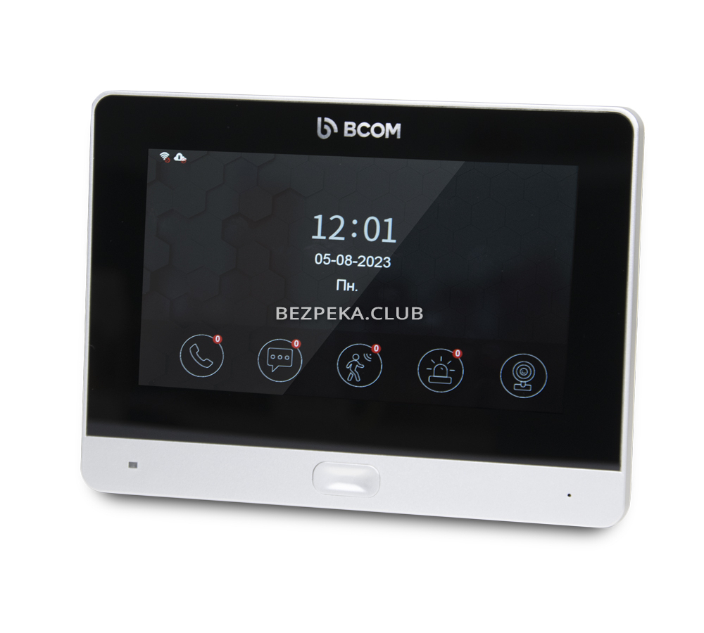 Wi-Fi video intercom BCOM BD-760FHD/T Silver with Tuya Smart support - Image 1