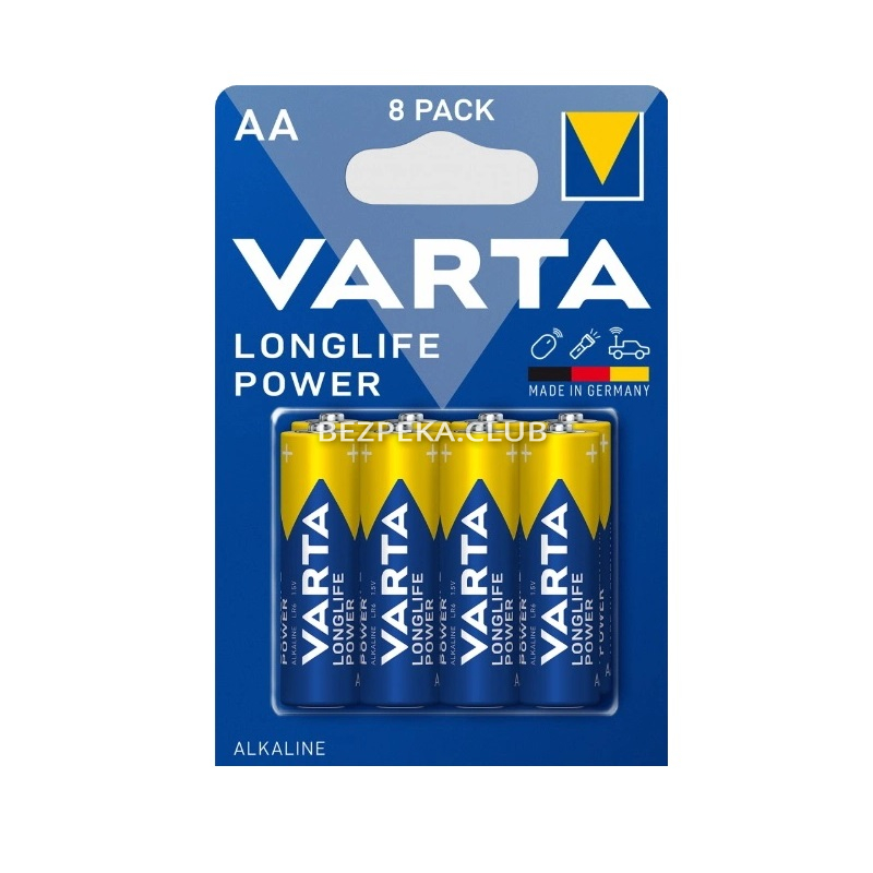 Батарейка VARTA LONGLIFE POWER AA BLI (8 шт) - Зображення 1