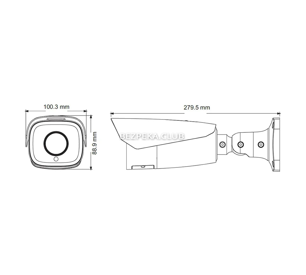 2Mп IP-відеокамера TVT TD-9423A3-LR - Зображення 4