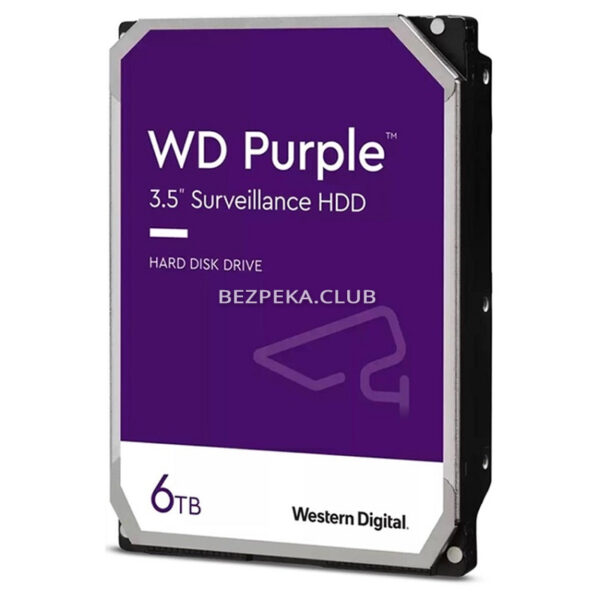 Системы видеонаблюдения/Жесткий диск для видеонаблюдения Жесткий диск 6 TB Western Digital Purple WD64PURZ