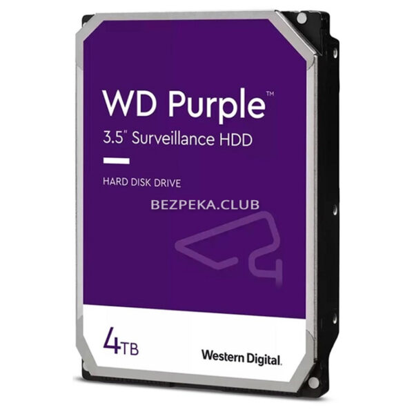 Системи відеоспостереження/Жорсткий диск для відеоспостереження Жорсткий диск 4 TB Western Digital Purple WD43PURZ