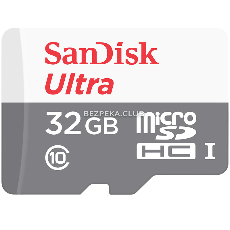 Карта пам'яті SanDisk Ultra Android microSDHC 32GB 80 MB/s C10 SDSQUNS-032G-GN3MN - Зображення 1