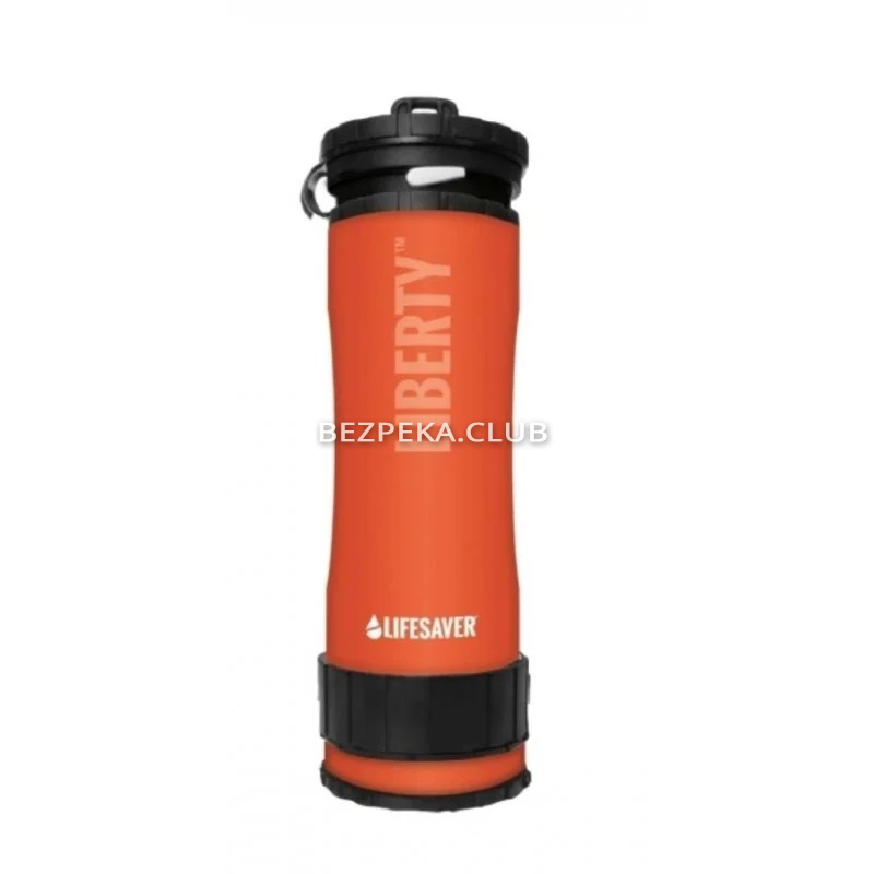Портативная бутылка для очистки воды LifeSaver Liberty Orange - Фото 1