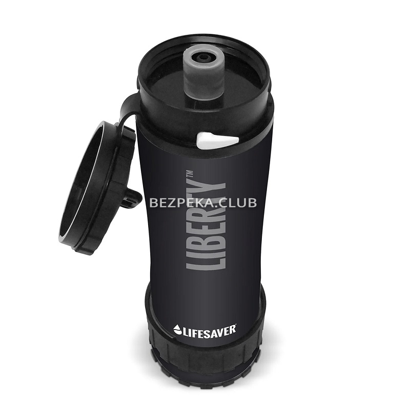 Портативна пляшка для очищення води LifeSaver Liberty Black - Зображення 4