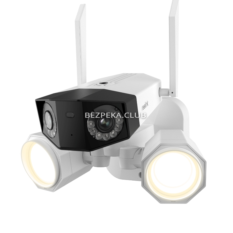 8 Мп Wi-Fi IP-камера Reolink Duo Floodlight WiFi с двумя объективами и прожекторами, сиреной - Фото 1