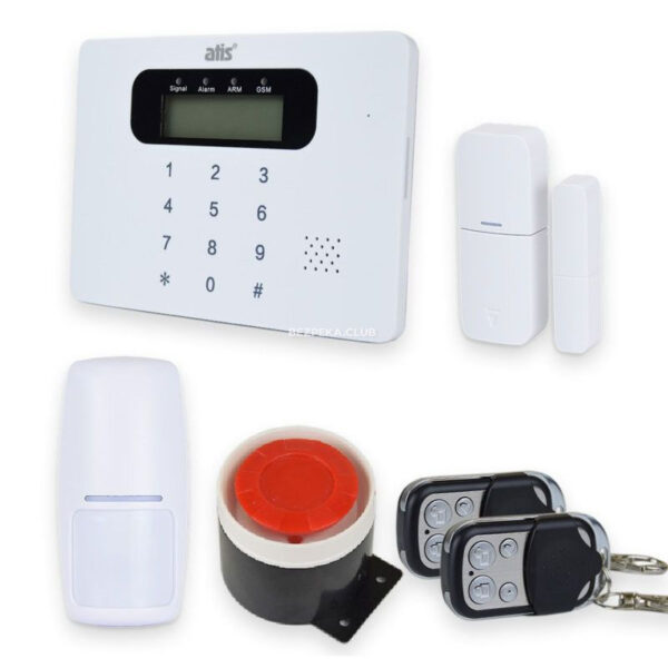 Охоронні сигналізації/Комплекти сигналізацій Комплект бездротової сигналізацій Atis Kit GSM 100 з вбудованою клавіатурою
