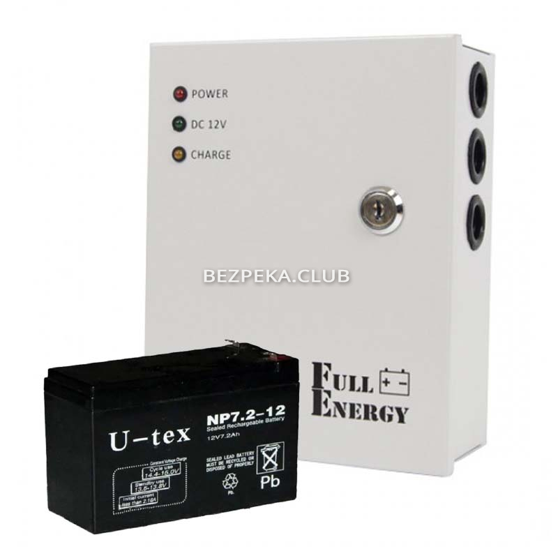 Uninterruptible power supply kit Full Energy BBG-123+U-tex NP7.2-12 - Image 1