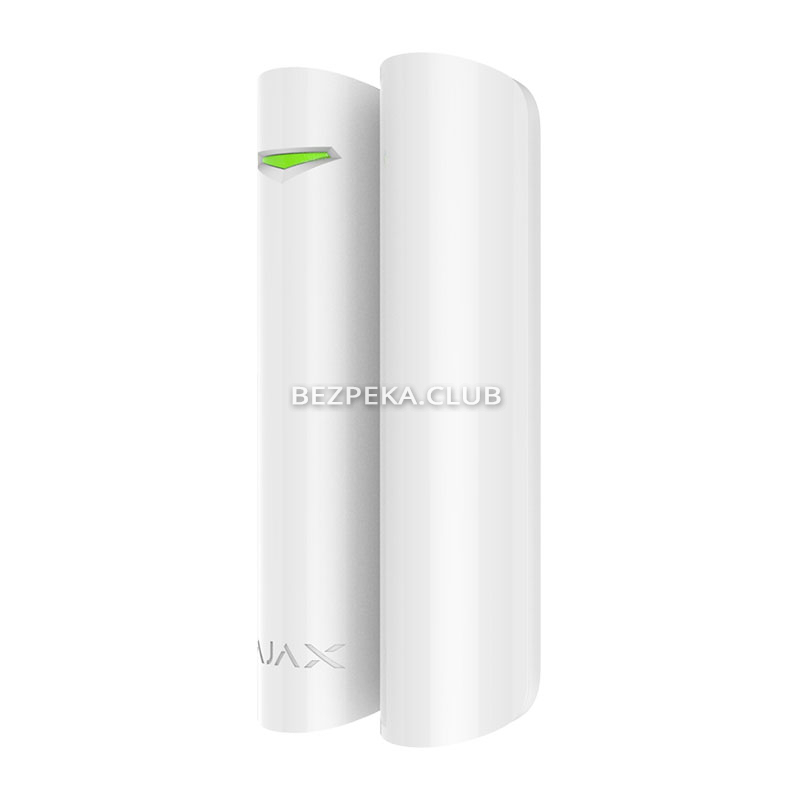 Wireless opening sensor Ajax DoorProtect S Plus Jeweler white white with impact and tilt detector - Image 2