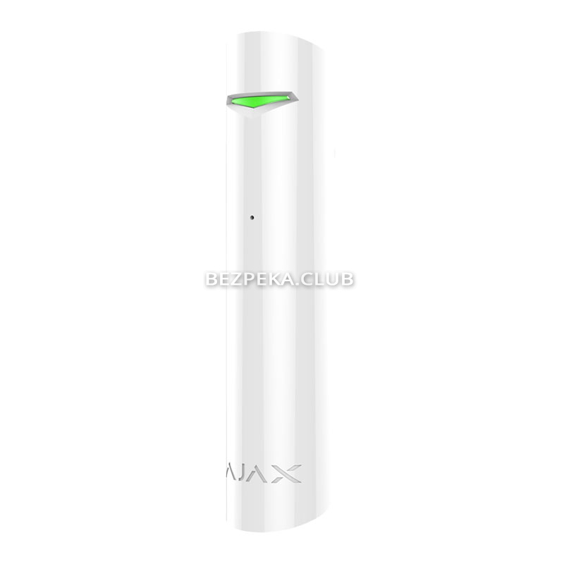 Wireless glass breakage sensor Ajax GlassProtect S Jeweler white - Image 2