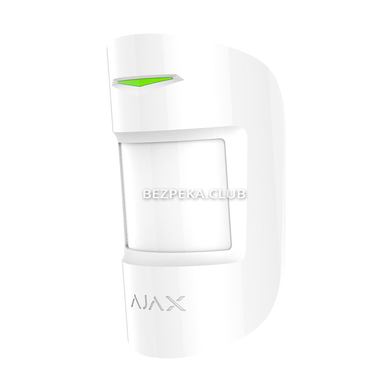 Бездротовий датчик руху Ajax MotionProtect S Plus Jeweller white з мікрохвильовим сенсором - Зображення 2