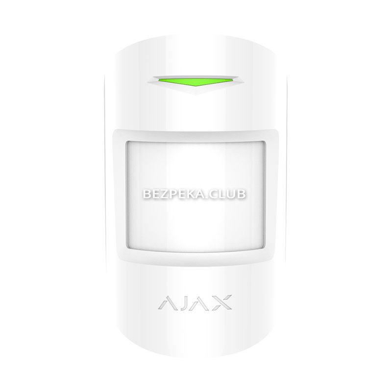 Wireless motion detector Ajax MotionProtect S Plus Jeweller white with microwave sensor - Image 1
