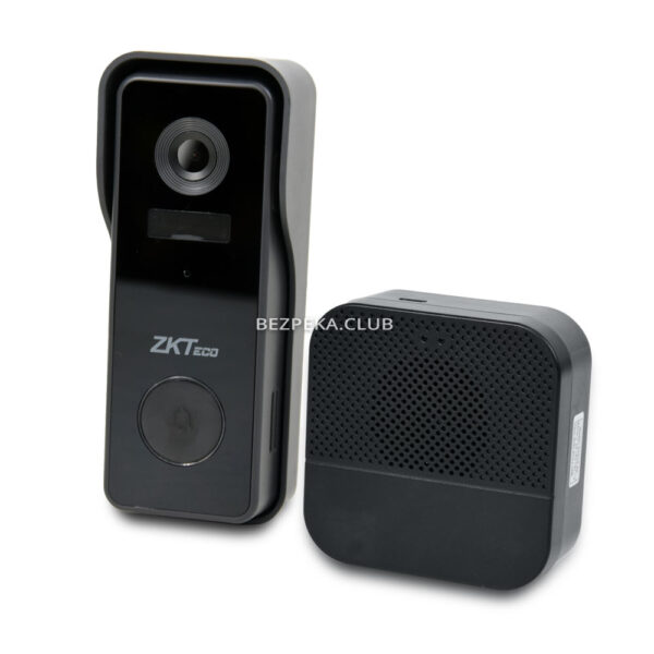 Домофони/Викличні відеопанелі IP-відеодзвінок 2 Мп ZKTeco D0BPA Wi-Fi Door Bell