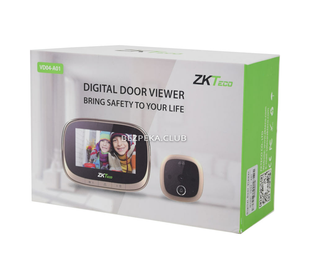 Відеодзвінок 1 Мп ZKTeco VD04-A01 Door Bell - Зображення 9