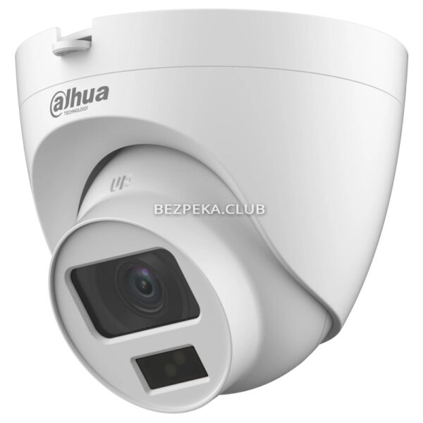 Системи відеоспостереження/Камери стеження 5 Mп HDCVI відеокамера Dahua DH-HAC-HDW1500CLQP-IL-A Smart Dual Light