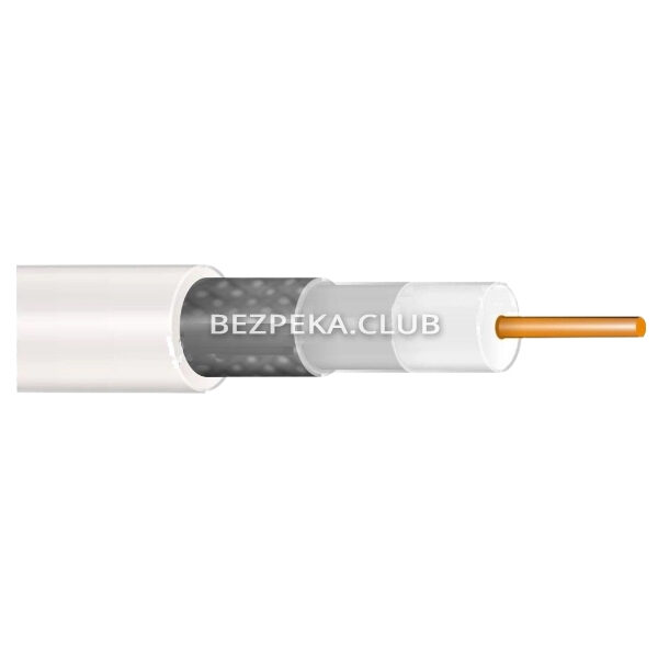 Cable, Tool/Coaxial cable Coaxial cable FinMark F 5967BV white 2x0.75power 100m