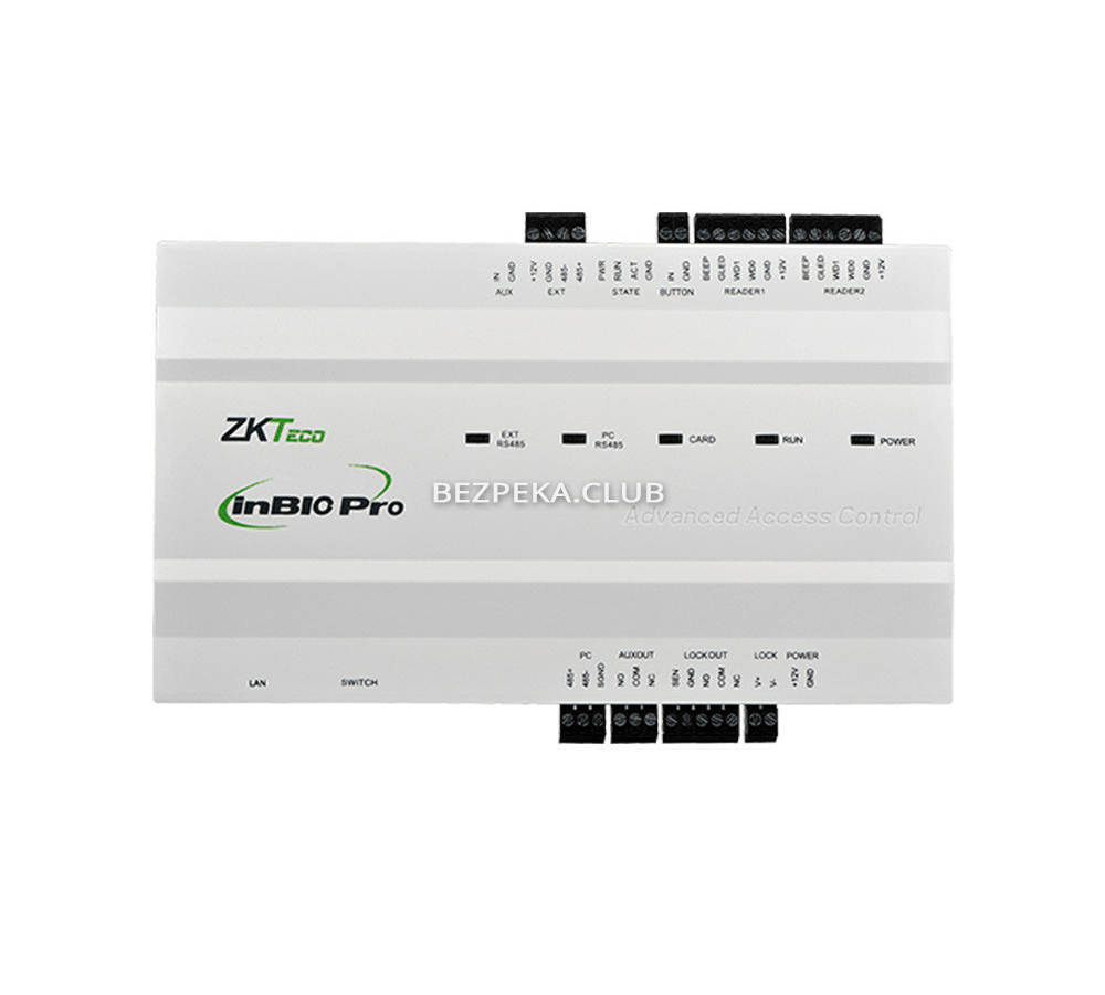 Біометричний контролер для 1 дверей ZKTeco inBio160 Pro - Зображення 1