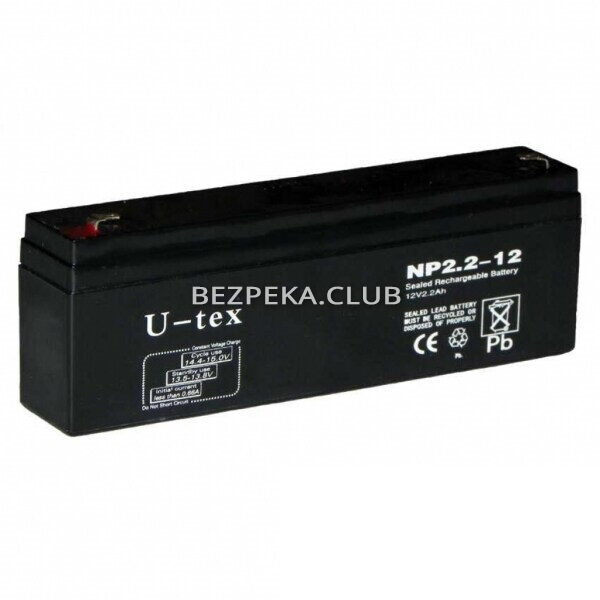 Power sources/Rechargeable Batteries Lead-acid battery U-tex NP2.2-12 (2.2 Ah/12 V)