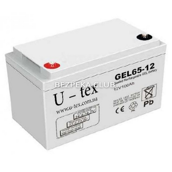 Акумулятор U-tex NP65-12 GEL (65 Ah/12V) гелевий - Зображення 1