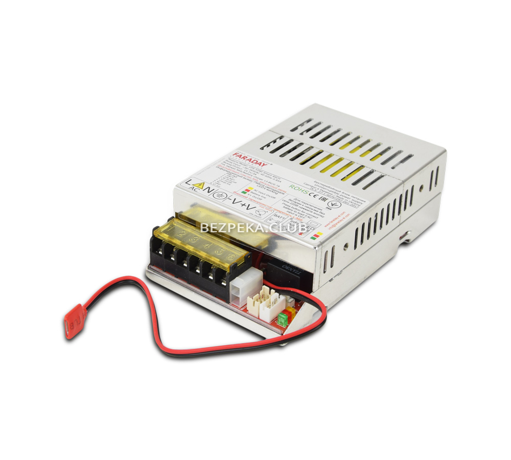 Uninterruptible power supply Faraday Electronics 55W UPS Smart ASCH ALU for battery 9-12Ah in an aluminum case - Image 1